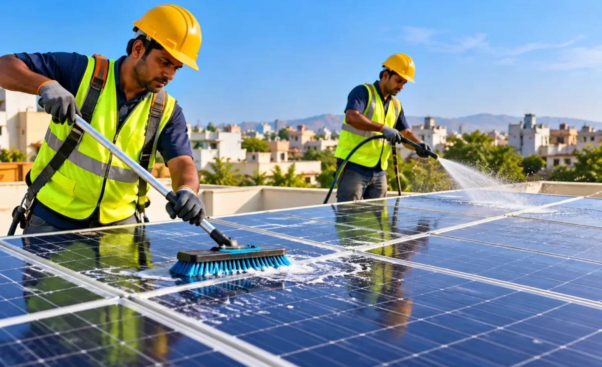 Professional Solar Panel Cleaning Team Professional Solar Panel Cleaning Team